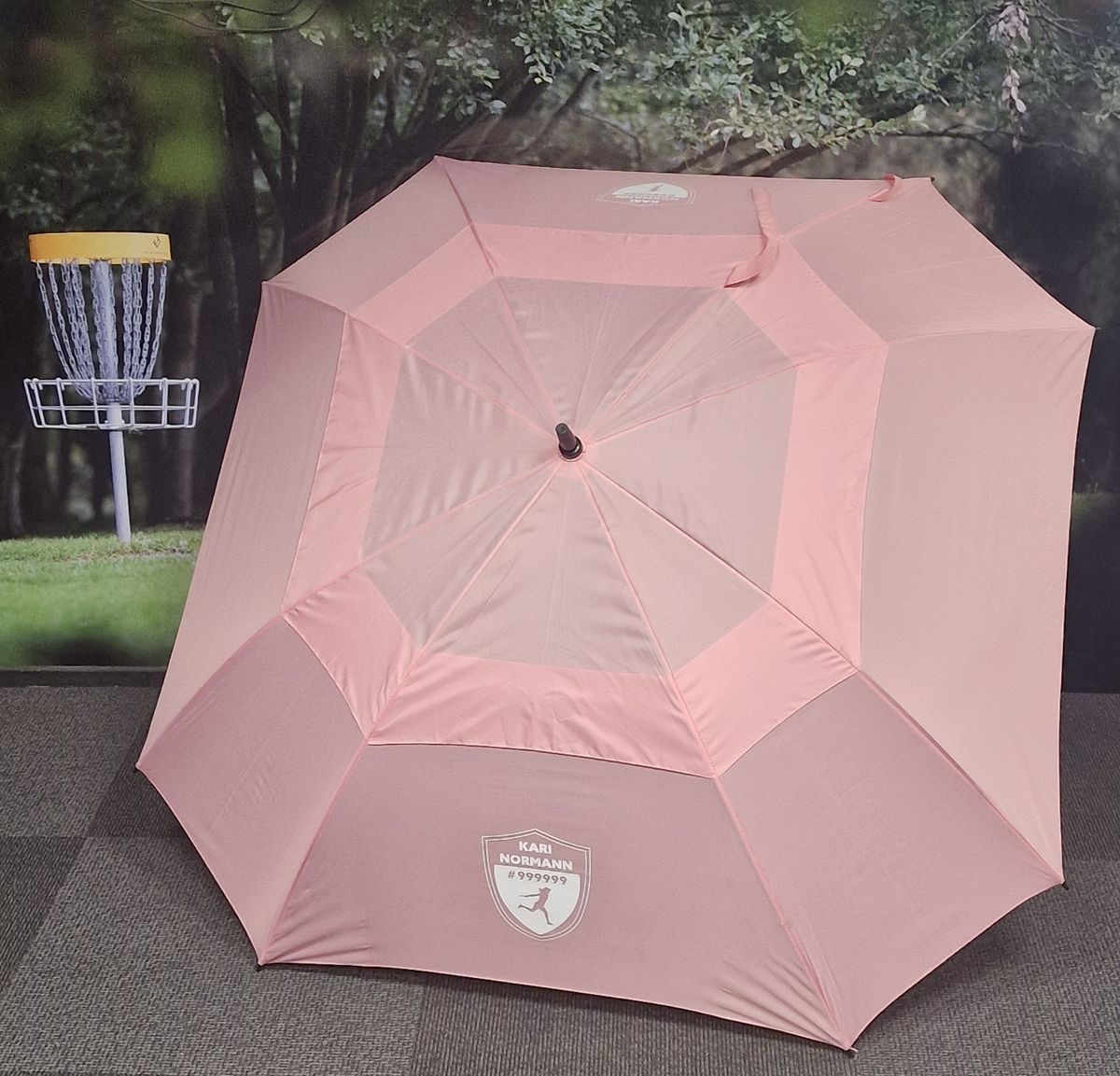 PARAPLY SQUARE MED EGET NAVN 2 SIDER